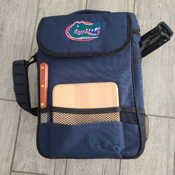 Picnic Time Florida Gators Insulated Wine Tote with Cutting Board & Knife Set - Picture 3 of 12